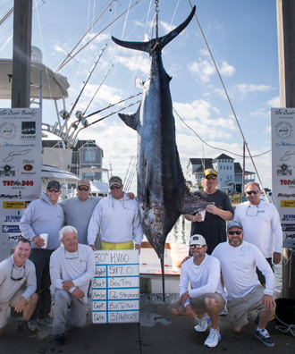 Sea Toy - 547.0 lb. Blue Marlin from Day 2.